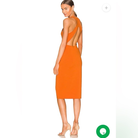 NWT A.L.C Pierce Dress Orange Bodycon XS | Revolve Intermix - Picture 1 of 8